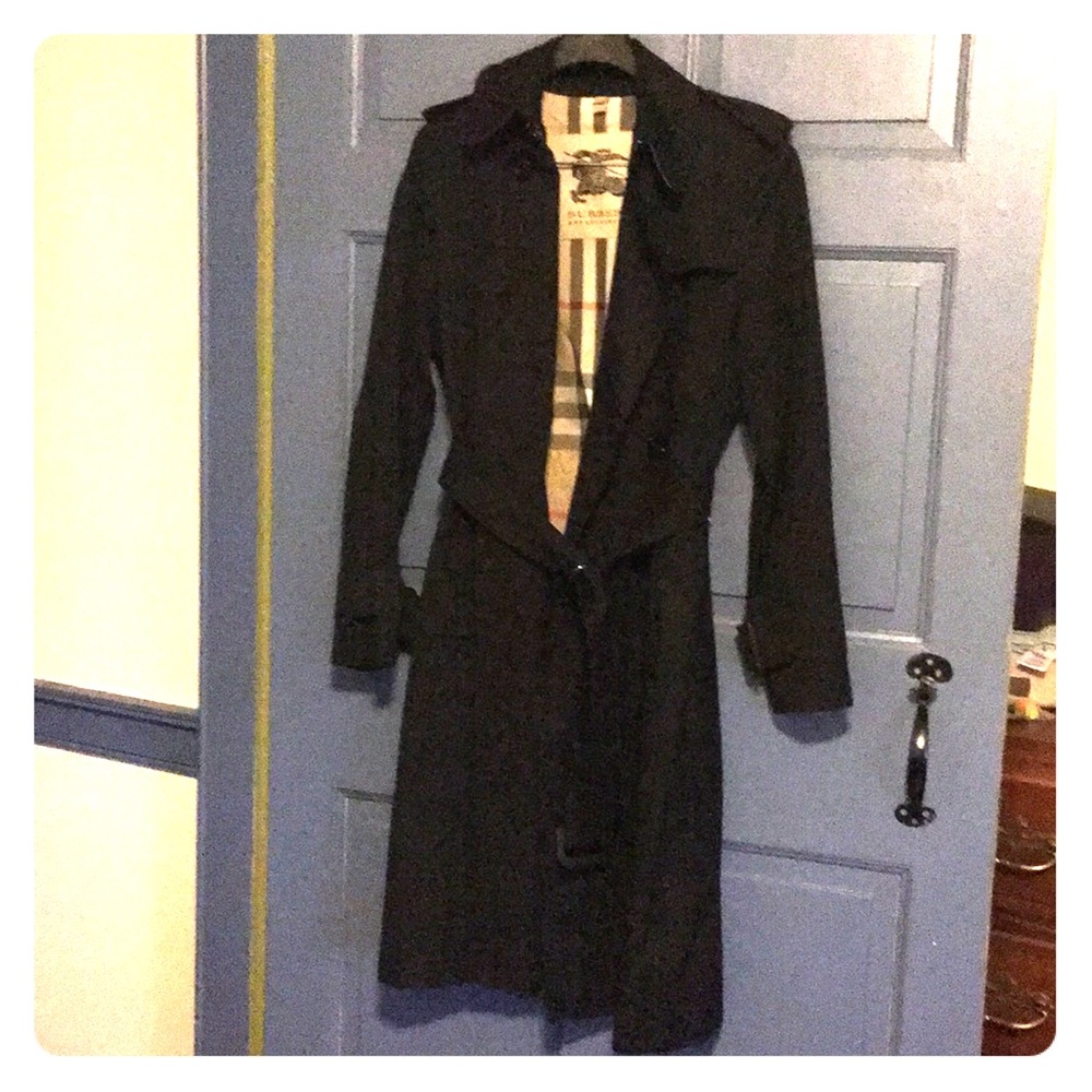 Burberry Trench Coat Black Size 6